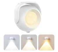 Kinberry Motion Sensor LED Spotlight, Motion Sensor PIR Light LED Security Light with Motion Sensor, Battery Operated PIR Sensor Security Light for Stair Hallway Garage Entrance