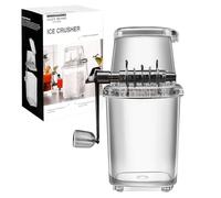 Kinberry Portable Ice Crusher - Manual Ice Shaver with Ice Making Mould for Making Snow Cones/Cocktail/Iced Tea/Ice Shaver for Home & Outdoor Use, BPA Free