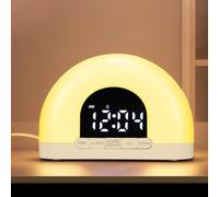 Kinberry Sunrise Alarm Clock - Wake Up Light with Sunrise Simulation, larm Clock Bedside Digital Clock, Adjustable Brightness Night Light Bedside Lamps, Gifts for Boys Girls