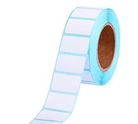 KINBOM 1 Roll / 1000pcs 1 x 0.6inch White Rectangle Stickers Labels, Self-Adhesive Writable Container Sticker Blank Removable Labels for Containers Storage Bins Jars Bottles and Office Supplies