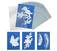 KINBOM 32pcs Cyanotype Paper, Sun Print Paper Light Sensitive Paper Photography with Acrylic Sheet for DIY Crafts Projects