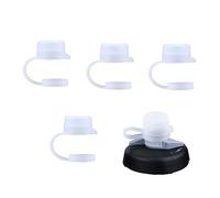 KINBOM 4pcs Mud Caps for CamelBak Bottles, Transparent Bike Bottle Cap Top BPA Free Bike Water Bottle Mud Cap for Podium Peak Fitness Bottles Bike Bottle Cap Top