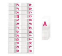 KINBOM 520pcs Permanent Alphabetical Tab Indexes, Self-Adhesive A-Z Index Tabs A to Z Transparent Page Tabs Alphabetical File Guides for Binders Books Notebooks