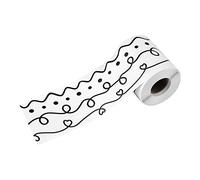 KINBOM Bulletin Board Border, 59ft Bulletin Board Borders Squiggles Dots Die Cut Border Trim Bulletin Board Border for Blackboard Wall Classroom School
