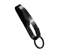 KINBOM Tactical Key Holders for Duty Belt and 2pcs Key Rings, Stainless Steel Tactical Stealth Key Ring Holder Clip for Police and Fire agencies Men for 1.5-1.85inch Wide Duty Belts (Black)