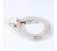 KINBOOFI KBEAR MMCX Earphone Cable, 8 Core Silver Plated Copper Balanced HiFi Detachable Extension Cord TRRRS 4 Pole Replacement IEM Wire for BGVP DM7 DMG TIN T3 T2