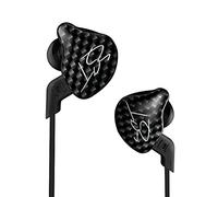 KINBOOFI KZ ZST in-Ear Earbud Headphones, Colour Balanced Hybrid Dual Driver Earphones, HiFi Earbuds Bass Headset in-Ear Earphones (Black, without mic)