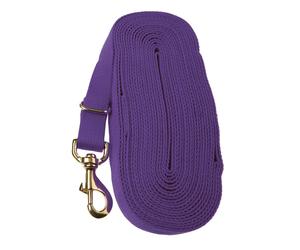 Kincade 8 Metre Cotton Lunge Rein - Purple