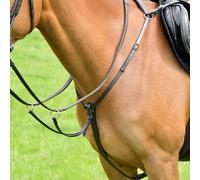 Kincade 3-Point Breastplate Classic with Running Martingale, Brown, Pony