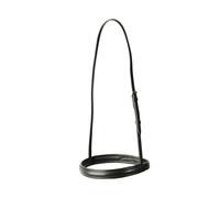 Kincade Classic Plain Raised Cavesson Noseband Black for Horses - Pony