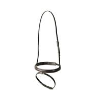 Kincade Classic Plain Raised Flash Noseband Brown for Horses - Shetland
