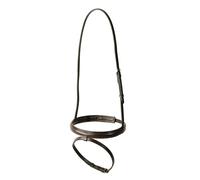 Kincade Classic Plain Raised Flash Noseband Brown for Horses - Shetland