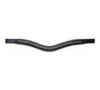 Kincade Browband - Curved Diamante - Black - Cob