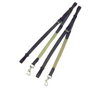 Kincade Side Reins Leather/Elastic - Black