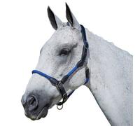 Kincade Leather Rope Headcollar Blue (Pony)