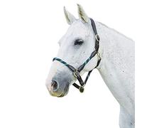 Kincade Leather Rope Headcollar, Hunter Green/Brown, Cob