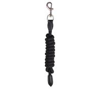 Kincade Leather Rope Lead Black - 2.0m