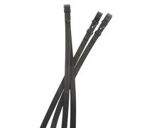 Kincade One Sided Rubber Reins, Black, 54"