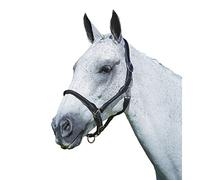 Kincade - Rope and Leather Halter (Cob) (Black)