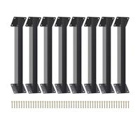 Kinchoix 45° Angle Support Brackets 8 PC 45-Degree Angle Corner Braces Inside Joint for Wood Post and Beam Desk Edge Pergola Gazebo DIY Kit