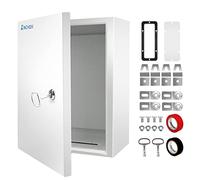 Kinchoix Outdoor Electrical Box 12 x 10 x 6'' NEMA 4X Enclosure Waterproof Steel Box Electrical Lockable Junction Box Outdoor Electrical Enclosure