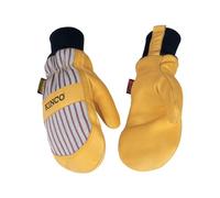 Kinco, 1927KWT-KM, Polyester & Elastic Knit Wrist with Leather Pull-Tab, Wing Thumb Design, Heatkeep® Thermal Insulation, Kids Medium