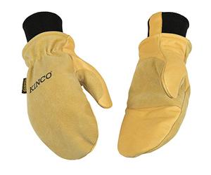 Kinco 901T-M-1 Premium grain & suede pigskin, Heatkeep lining, extra-strong Draylon thread, Nikwax Waterproofing Wax for Leather included, Size: M