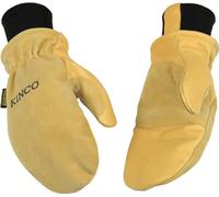 Kinco, KIN-901T-M, Premium Leather Work and Ski Mitt with Nikwax Waterproof Wax, Medium