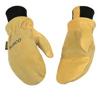 Kinco KIN-901T-M Premium Leather Work and Ski Mitt with Nikwax Waterproof Wax Medium