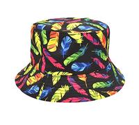 Kincool Printed Fishermans Hat Mens and Women's Outdoor Sunshade Hat Double Sided All Purpose Pot Hat Bucket Hat Funny (A, One Size)