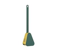 Kincool Toilet Brush Soft Rubber Long Handle No Dead Angle Toilet Cleaning Brush Self Opening And Closing Anti Leakage Base Long Handled Toilet Brush Dish Scrub Brush with Handle (D, One Size)