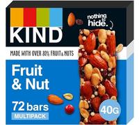 KIND Bars, Bulk Pack, High Fibre, Gluten Free Snack Bars, Fruit & Nut, No Artificial Colours, Flavours or Preservatives, 72 x 40g bars