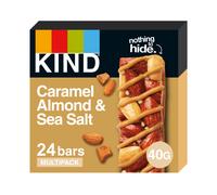 KIND Bars, Gluten Free Snack Bars, Caramel Almond & Sea Salt, High Fibre, Healthy Snack, No Artificial Colours, Flavours or Preservatives, Multipack