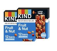 KIND Bars, Gluten Free Snack Bars, Fruit & Nut, High Fibre, Healthy Snack, No Artificial Colours, Flavours or Preservatives, Multipack 24 x 40g