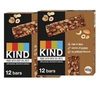 Kind Bars, Hazelnut Butter Milk Chocolate, Healthy Snack, Gluten Free Snack Bars, No Artificial Colours, Flavours or Preservatives, Multipack 24 x 40g