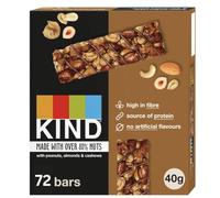 Kind Bars, Hazelnut Butter Milk Chocolate, Healthy Snack, Gluten Free Snack Bars, No Artificial Colours, Flavours or Preservatives, Multipack 72 x 40g