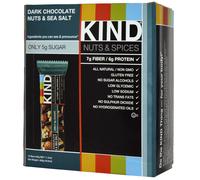 KIND Bars, Nuts & Spices, Dark Chocolate Nuts & Sea Salt, 12 Bars, 1.4 oz (40 g) Each