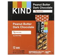 KIND Bars, Protein Bars, Peanut Butter Dark Chocolate, 12 Bars, 1.4 oz (40 g) Each