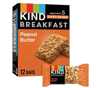 KIND Breakfast, Healthy Snack Bar, Peanut Butter, Gluten Free Breakfast Bars, 100% Whole Grains, 1.76 OZ Packs (6 Count)
