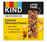 KIND Caramel Chocolate Peanut Bars 3 x 30g