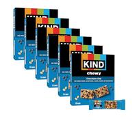 KIND Chewy Granola Bars, Chocolate Chip, Gluten Free, Low Calorie, Healthy Snacks, 6 Boxes of 10 (60 Bars Total)
