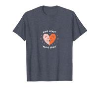 Kind Heart Brave Spirit Lion Inspirational, Kindergarten T-Shirt, Men, Heather Blue, L