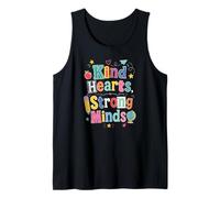 Kind Hearts Strong Minds Inspirational Kids Positive Tank Top