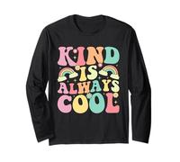 Kind is Always Cool Groovy Daisy Teacher Kindness Long Sleeve T-Shirt