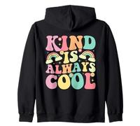 Kind is Always Cool Groovy Daisy Teacher Kindness Zip Hoodie