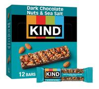 Kind Nut & Spice Bar Dark Chocolate Nuts & Sea Salt 40 g (Pack of 12)