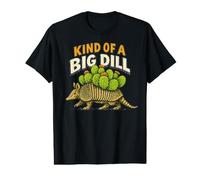 Kind of a Big Dill Armadillo Cactus Pun Retro Southwest Value Graphic T-Shirt