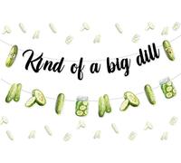 Kind of a Big Dill Banner Pickle Birthday Party Decorations Dill Pickle Birthday Banner Cucumber Garland for Cucumber Theme Bday Party Supplies