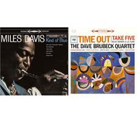 Kind Of Blue - Time Out - Miles Davis And Dave Brubeck Greatest Hits - Jazz Milestones - 2 Vinyl LP Album Bundling