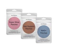 Kind Patches | Beauty Bundle | Hair, Super Glow & NAD+ Patches | Daily Beauty & Wellness Routine | 90 Vegan Patches | 1 Month Supply